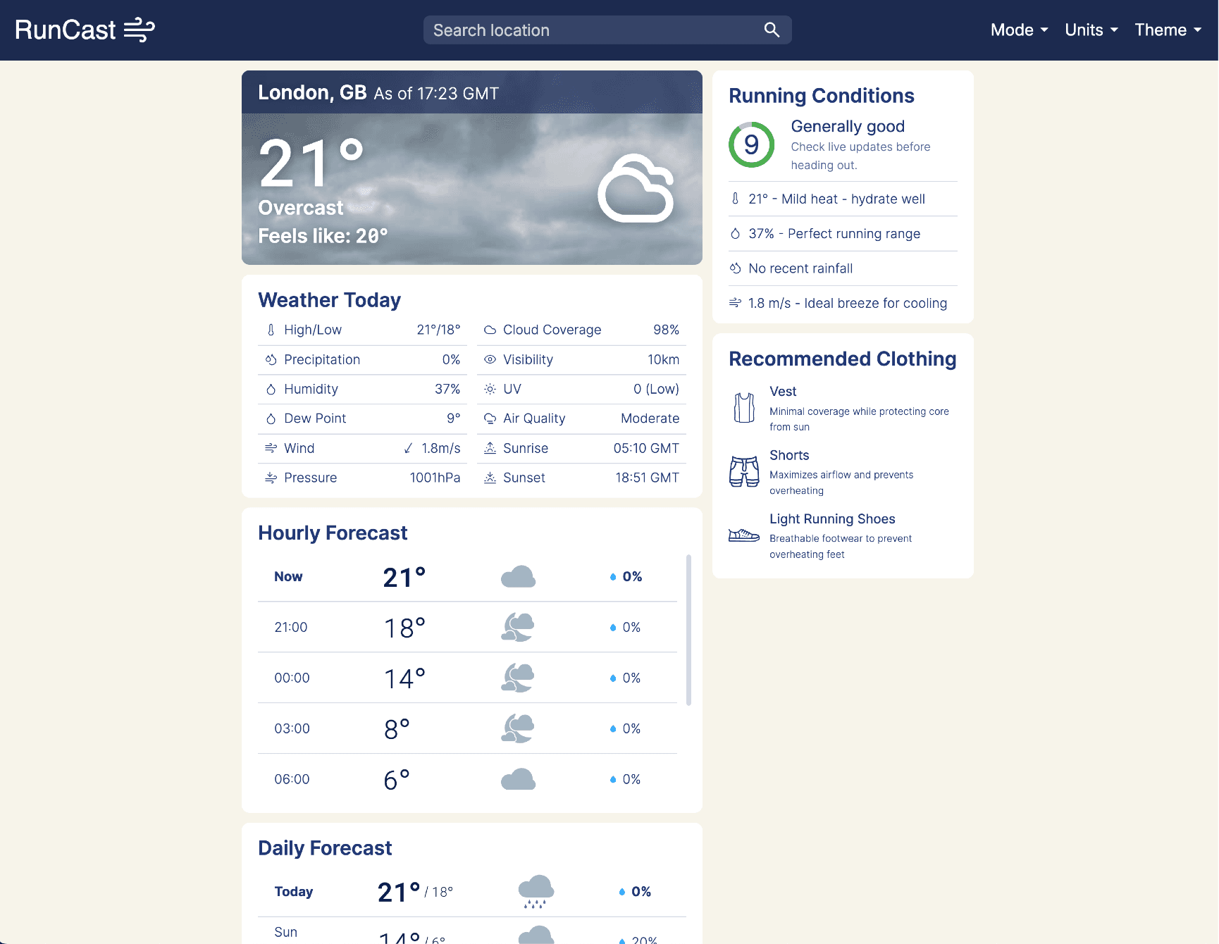 RunCast Screenshot
